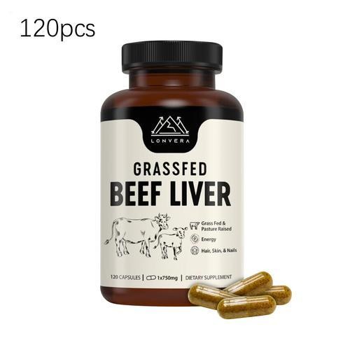 Quality Grass Fed Beef Liver Capsules Dessicated Liver Supplement 120 Tablets