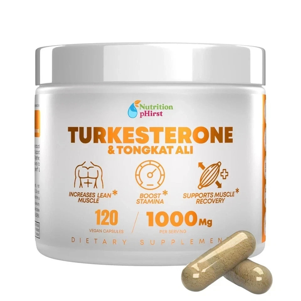 Turkesterone 1000mg Natural Capsules Supplement Muscle Growth & Recovery 120 pcs
