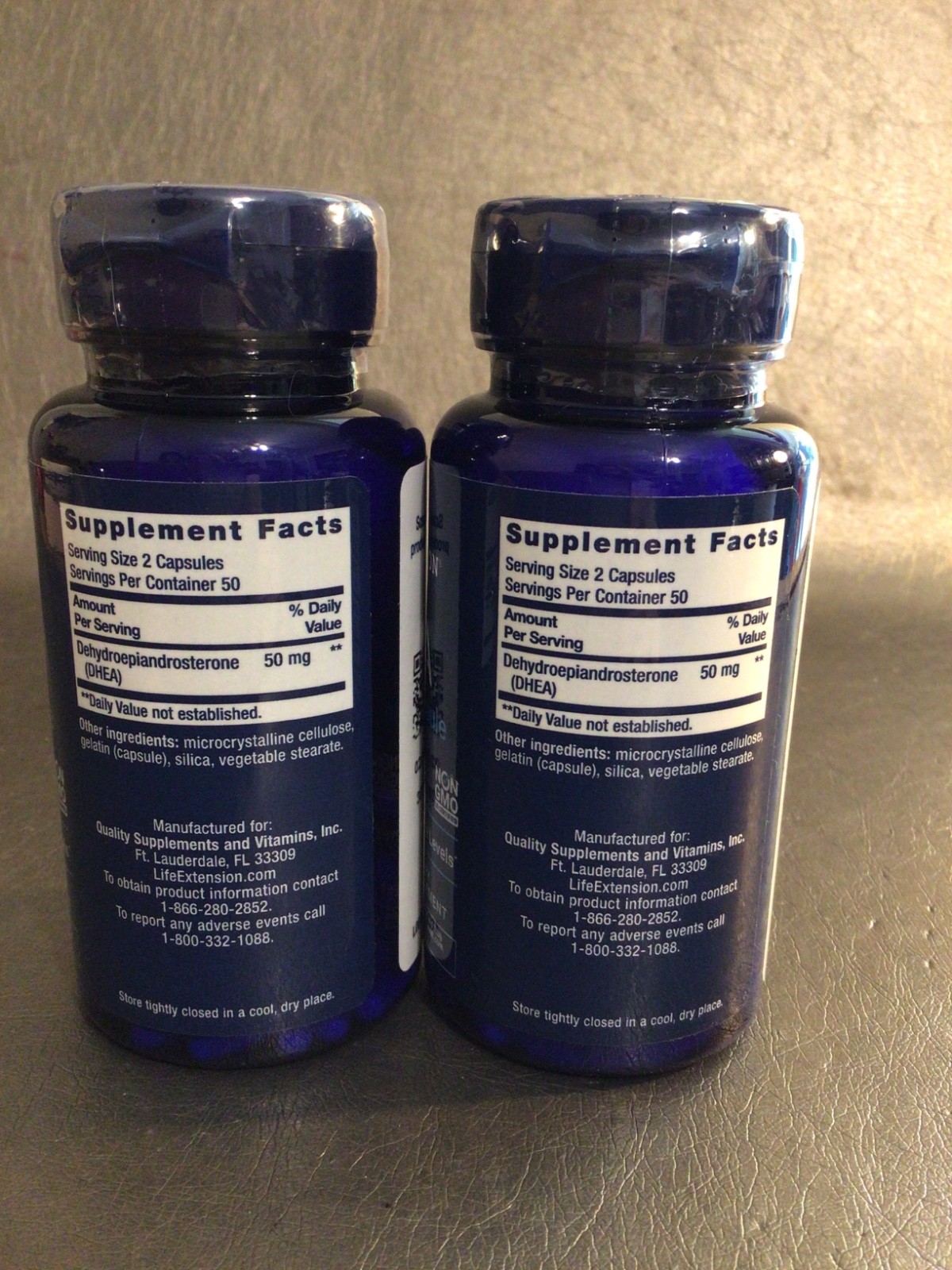 2 Life Extension DHEA 25 mg – 2 x 100 Capsules – Exp 02/2028