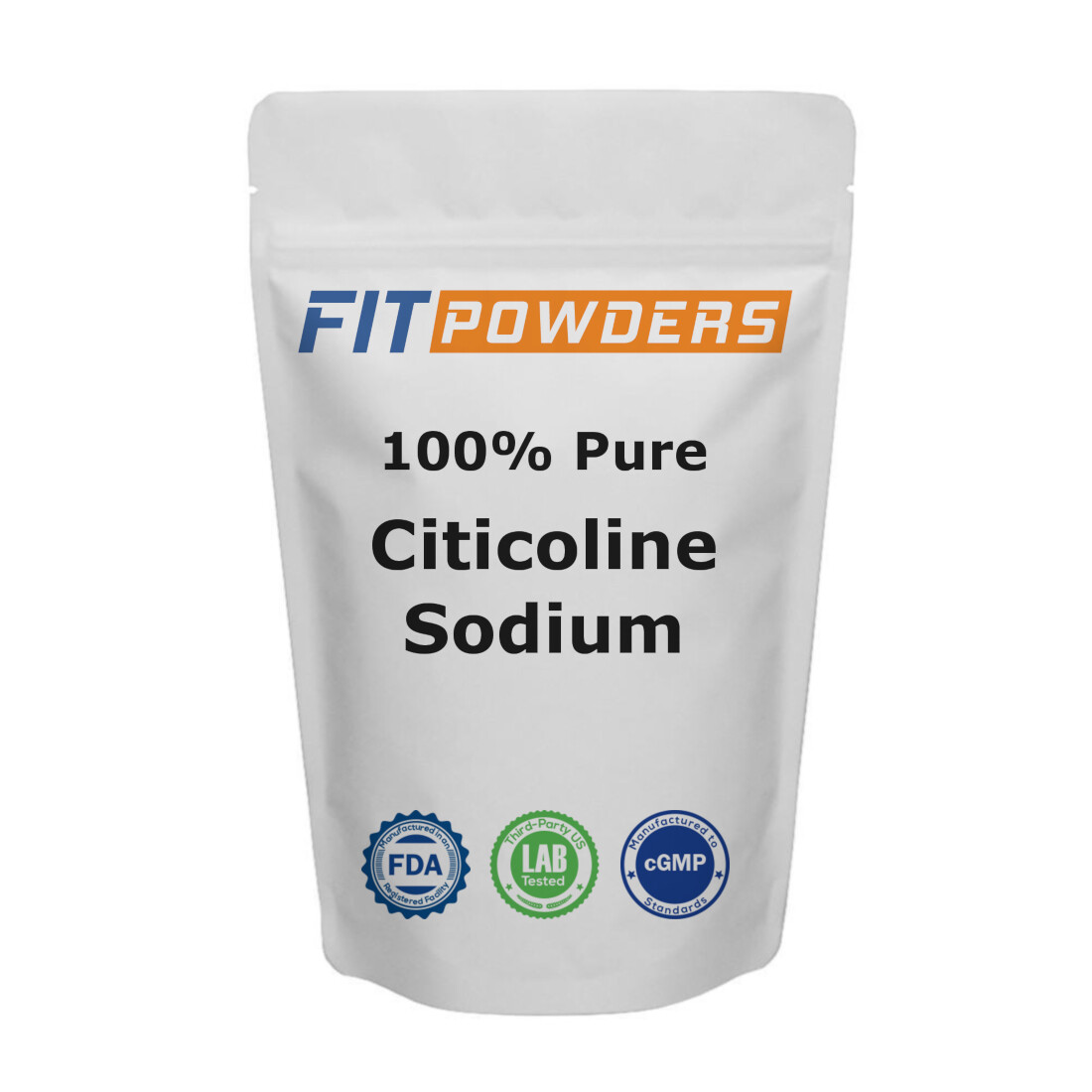 Citicoline Sodium (CDP Choline) by FitPowders 100% Pure with Scoop (Variations)