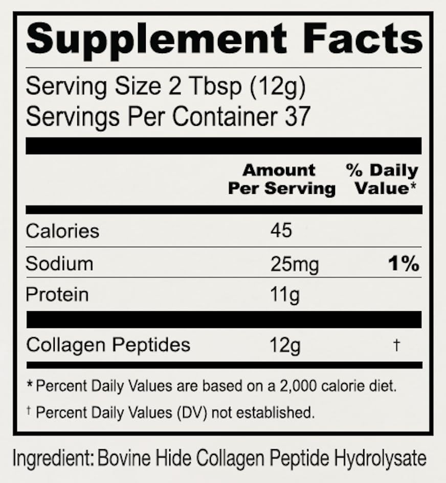 Anthony’s Collagen Peptide Powder, 1 lb, Pure Hydrolyzed, Gluten Free, Keto a…
