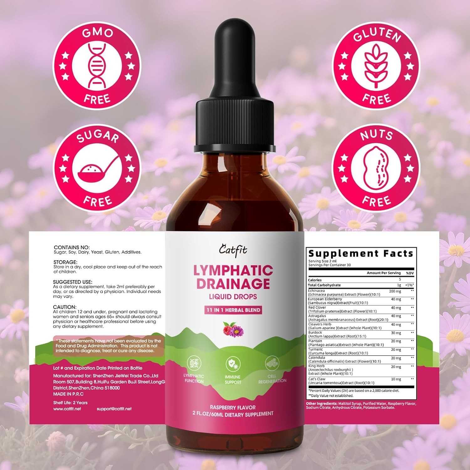 Lymphoria – Lymphatic Drainage Bloat Relief – Detox, & Immune Support 60ML
