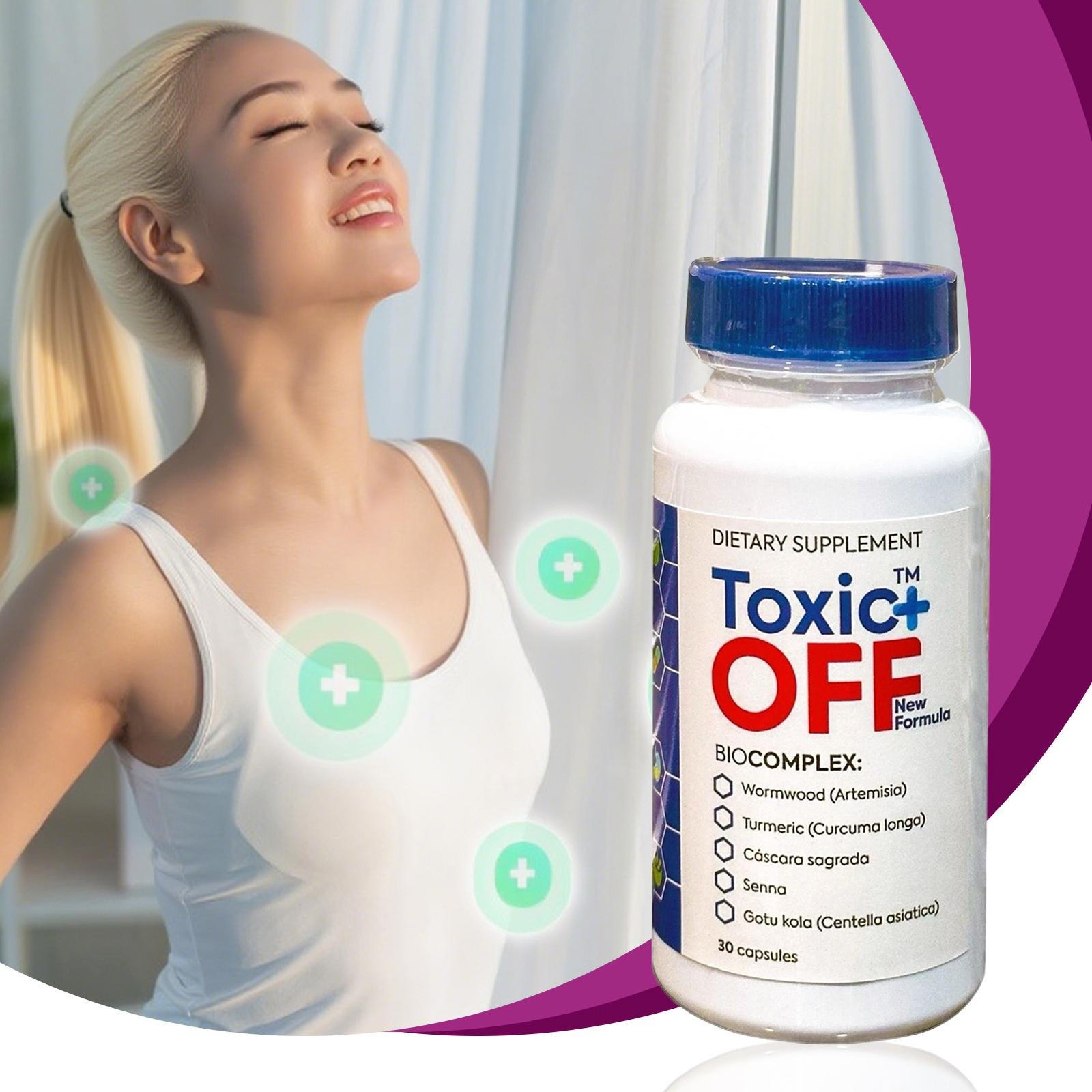 Off Toxic Plus 30 Capsules 1 Month Treatment New Improved Formula