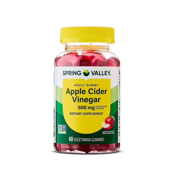 Spring Valley Apple Cider Vinegar Gummies Non GMO 500 mg 60 Count