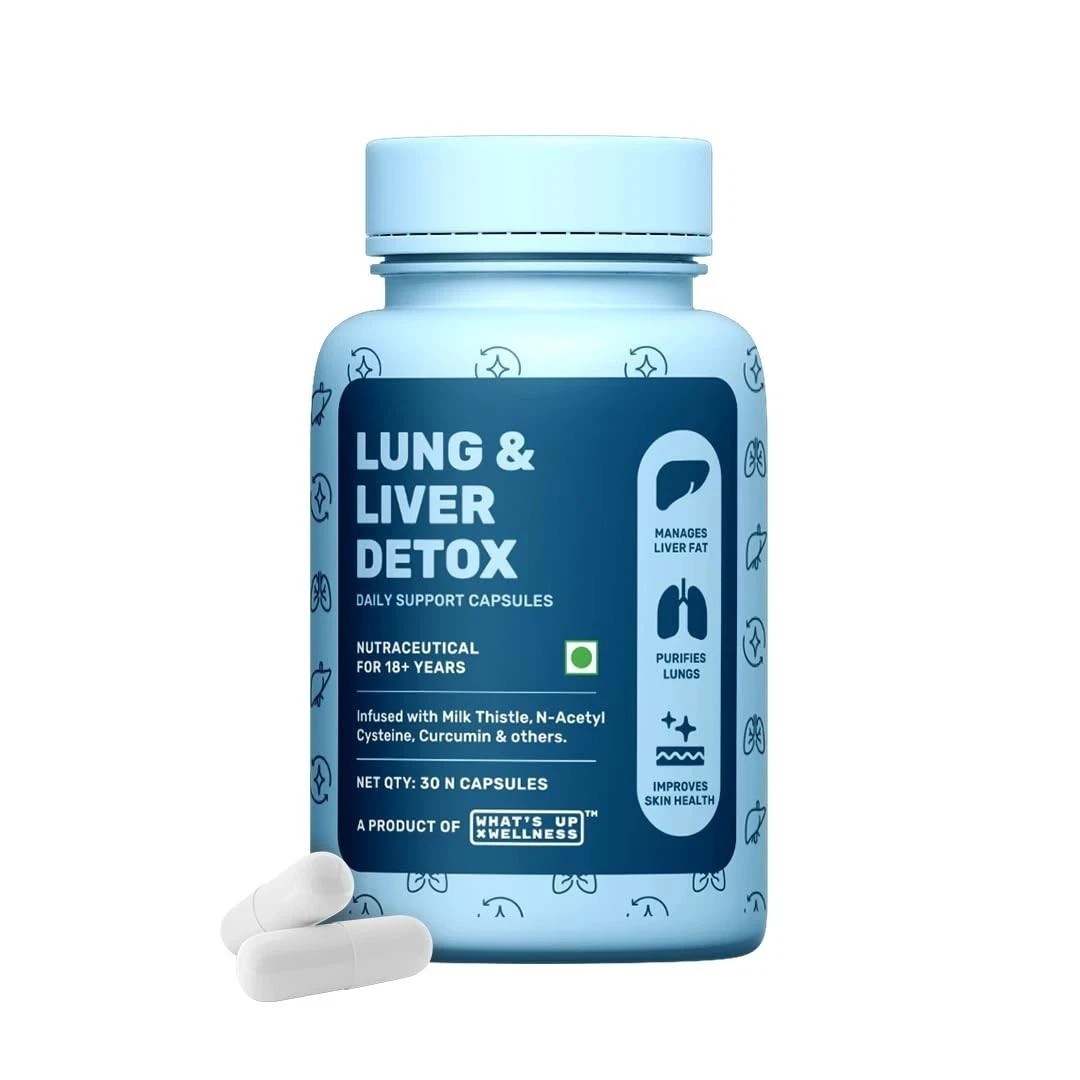 What’s Up Wellness Lung & Liver Detox Supplement For Fatty Liver, 30 Capsules g4