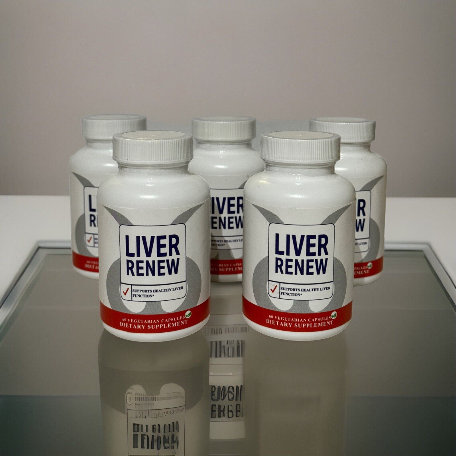 5 Bottles #1 Liver Renew, Vegan Dietary Supplements Artichoke 300 Caps Exp 4/27