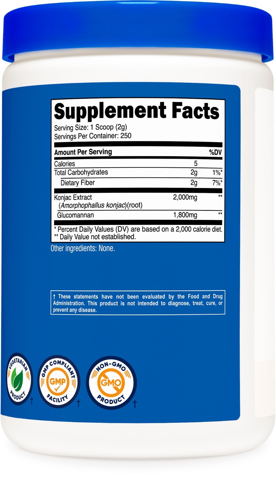 Nutricost Glucomannan Powder 500 Grams – Gluten Free & Non-GMO
