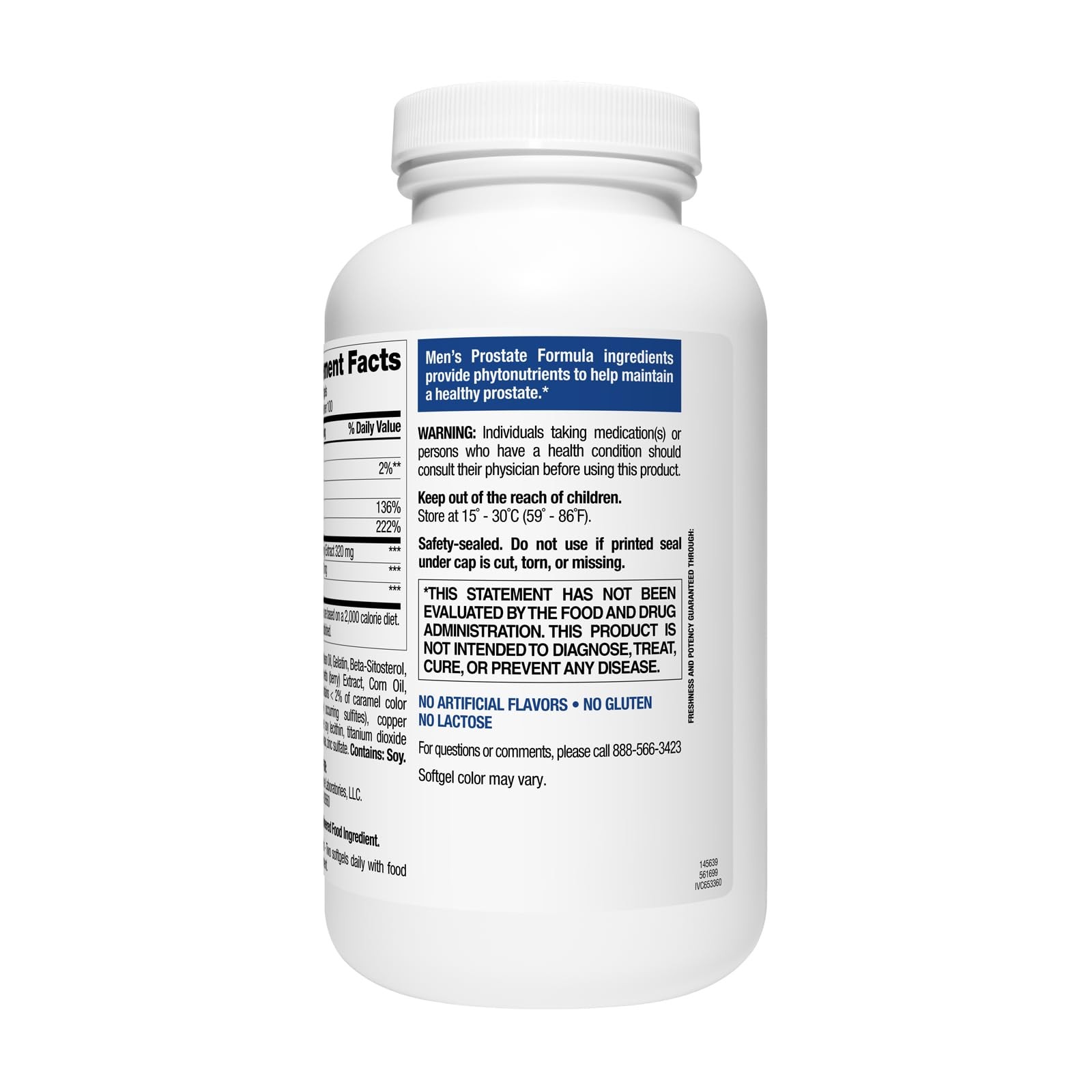 Nature’s Wonder Men’s Prostate Formula with Saw 200 Count (Pack of 1)
