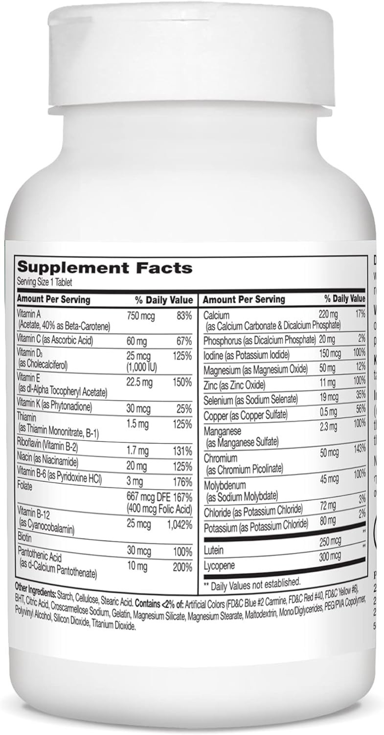 Balanced Sentry Senior 125-Count Multivitamin Tablets – Vitality for 55+ Adults