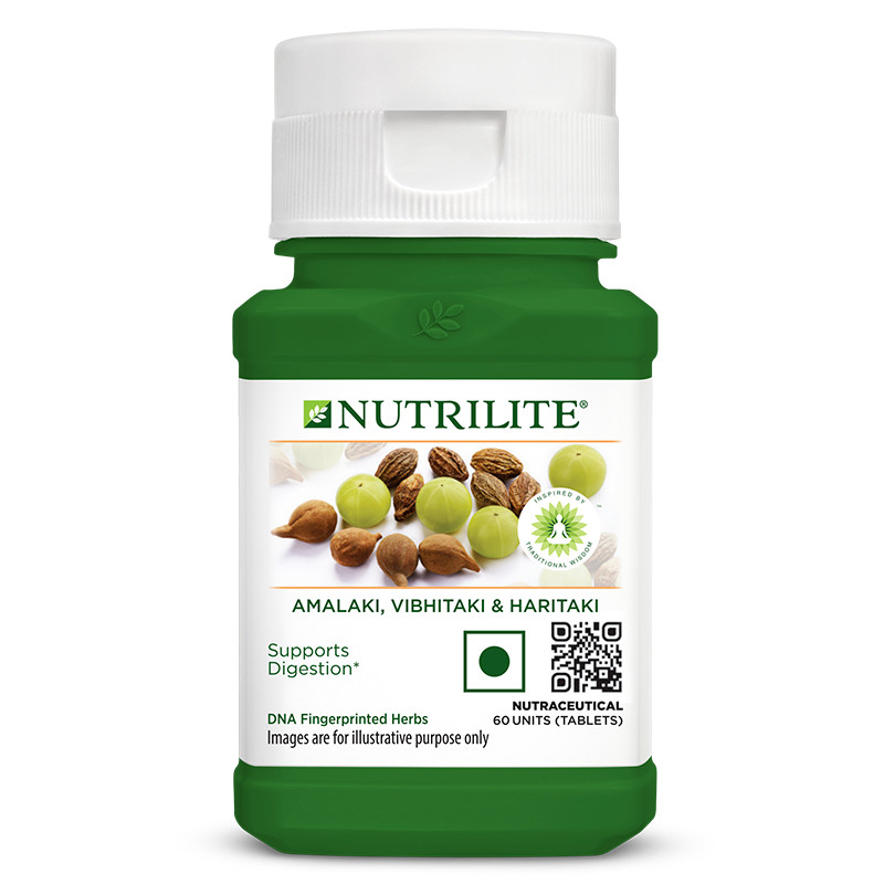 Amway NUTRILITE® Amalaki, Vibhitaki & Haritaki | Herbal Wellness Tablets 60 Tabs