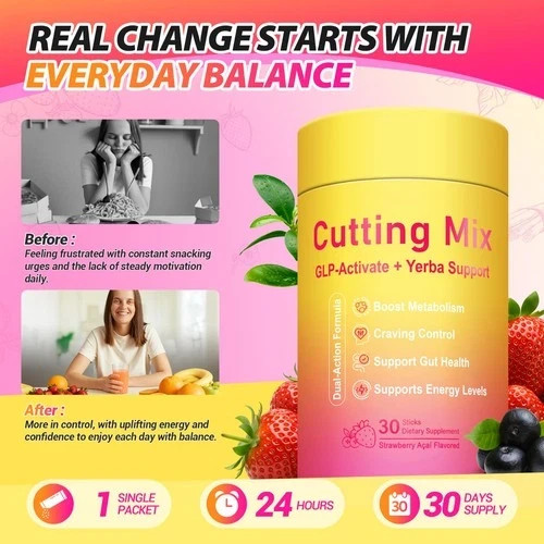 LeeFar Cutting Drink Mix – Berberine, Chromium, FOS, Yerba Mate