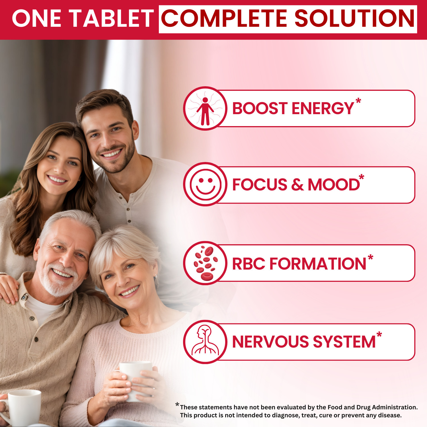VITBOOST Vitamin B12 1000 mcg Chewable Tablets – 365 Count Natural Berry Flavor