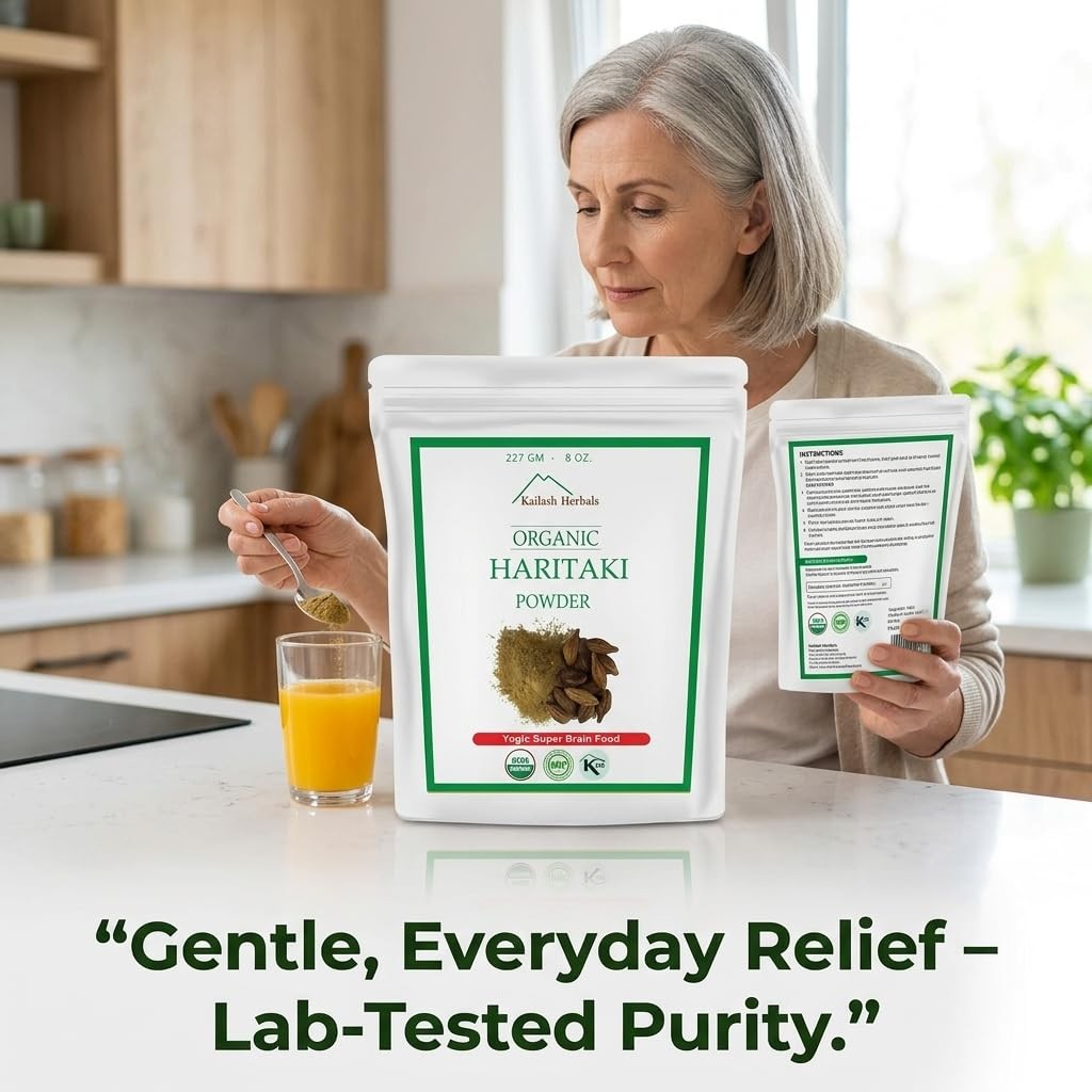 Organic Haritaki Powder — Deep Gut Cleanse & Daily 8 Ounce (Pack of 1)