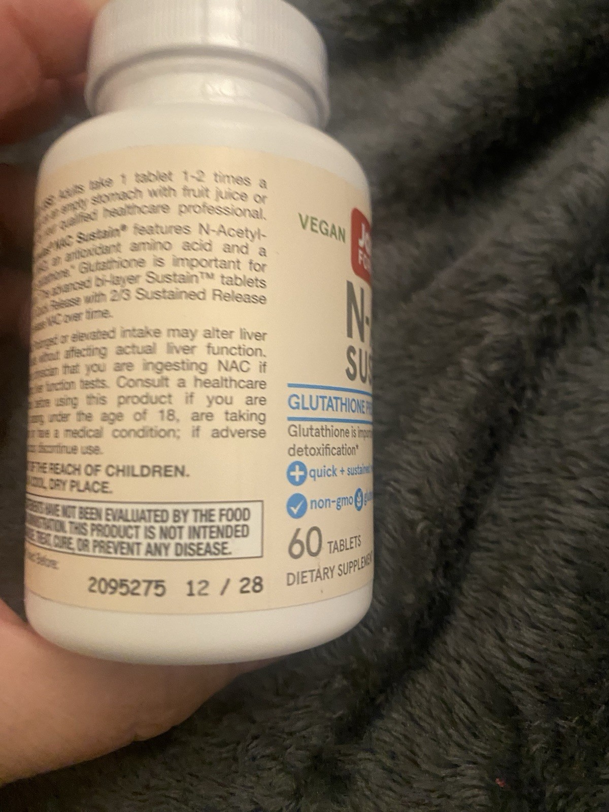 Jarrow N-A-C Sustain (600mg) 60 tabs 12/28