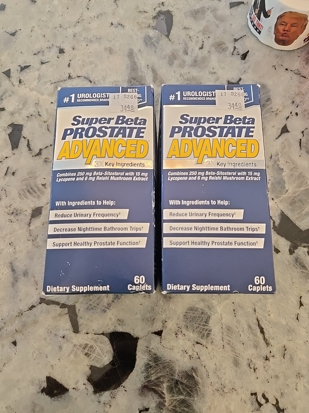(2X) – 60ct Super Beta Prostate ADVANCED Exp 01/2026 120 caplets total SEALED