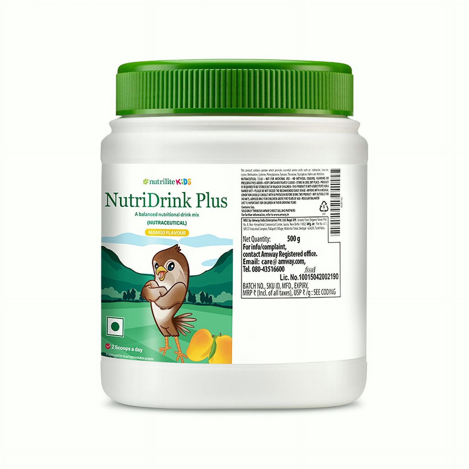 Amway NUTRILITE Kids NutriDrink Plus Mango Flavour 500 gm