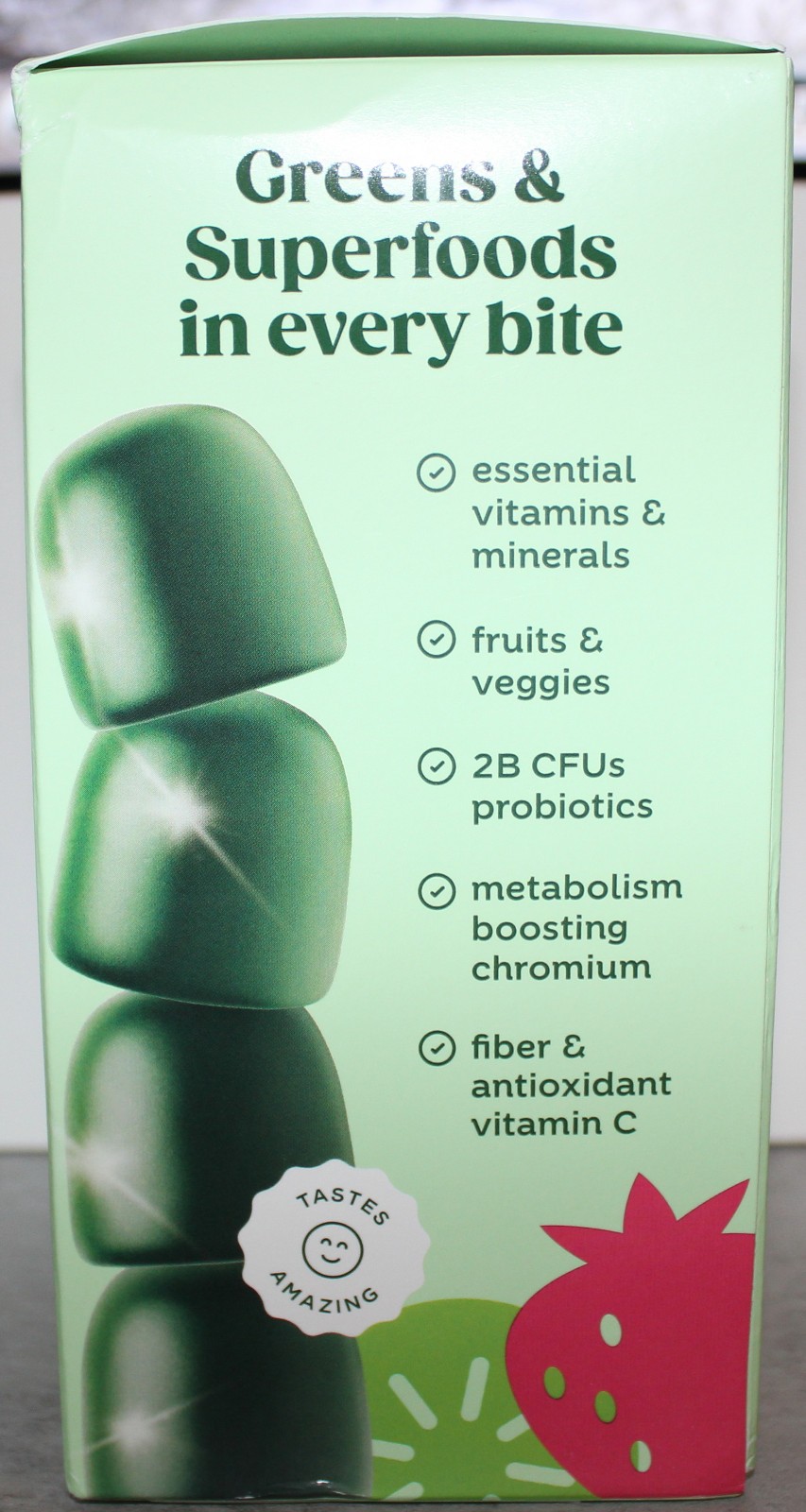 BLOOM SUPERGREENS GUMMIES 12 PACKS + 3 EXTRA SEALED ~STRAWBERRY KIWI EXP 03/27~