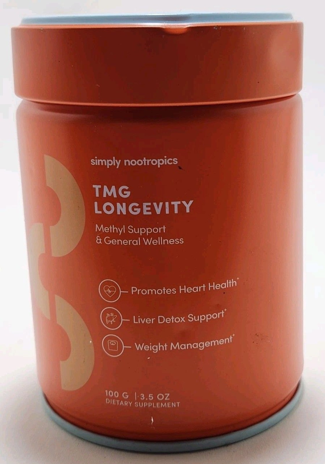 Simply Nootropics TMG Powder (100g) Methyl Support & General Wellness EXP 12/28