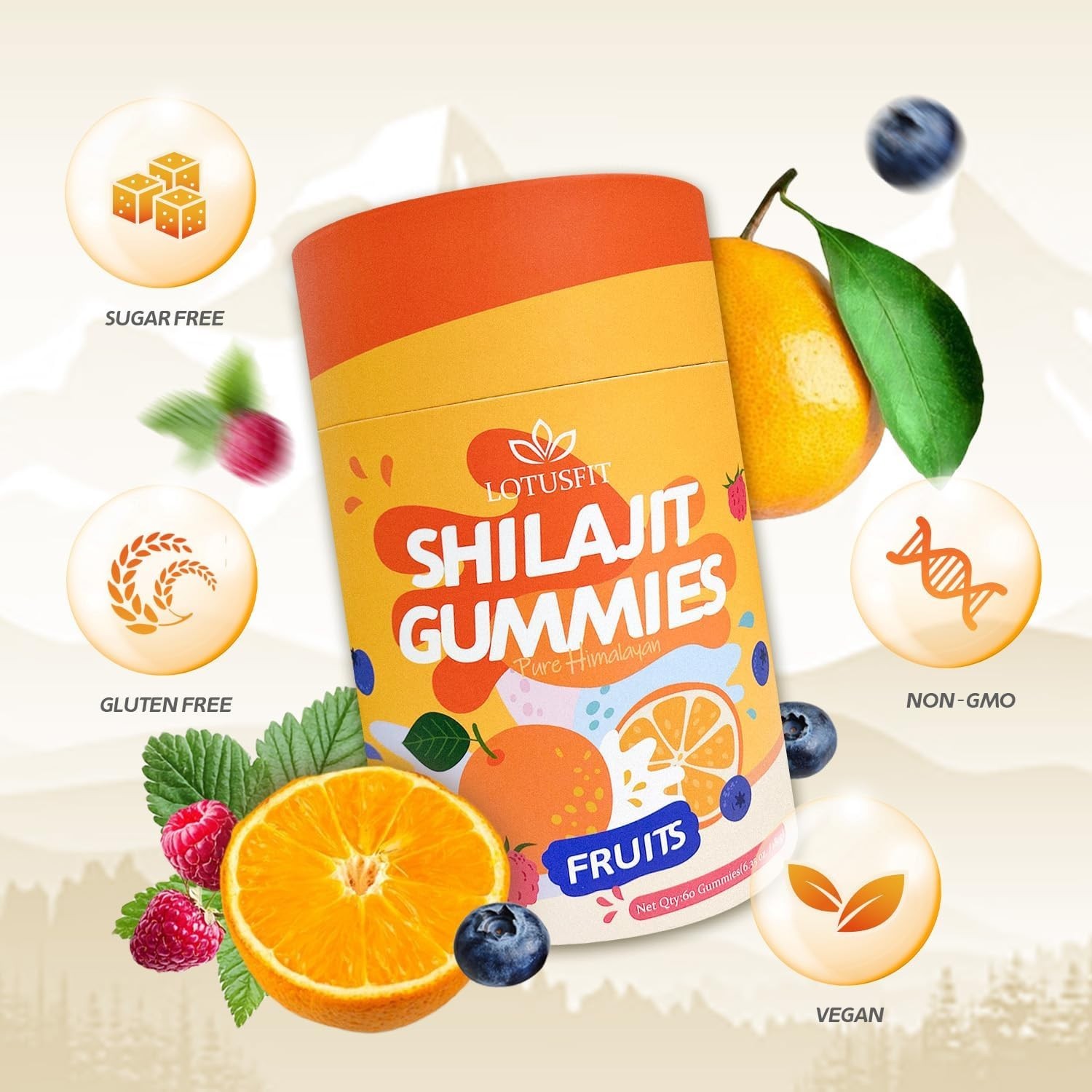 Shilajit Gummies Pure Himalayan Shilajit with Ashwagandha & 85+ Trace Minerals