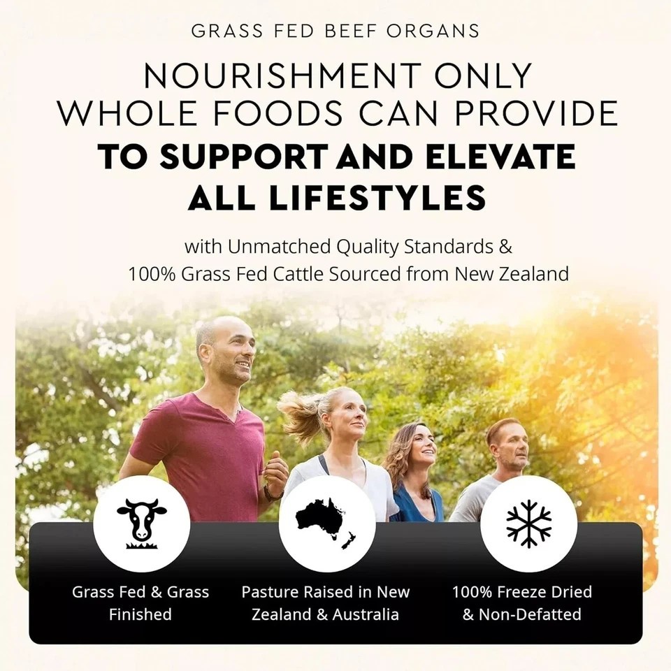 Ancestral Supplements Grass Fed Beef Organ Supplement – Non-GMO, 180 Ct 1-5x