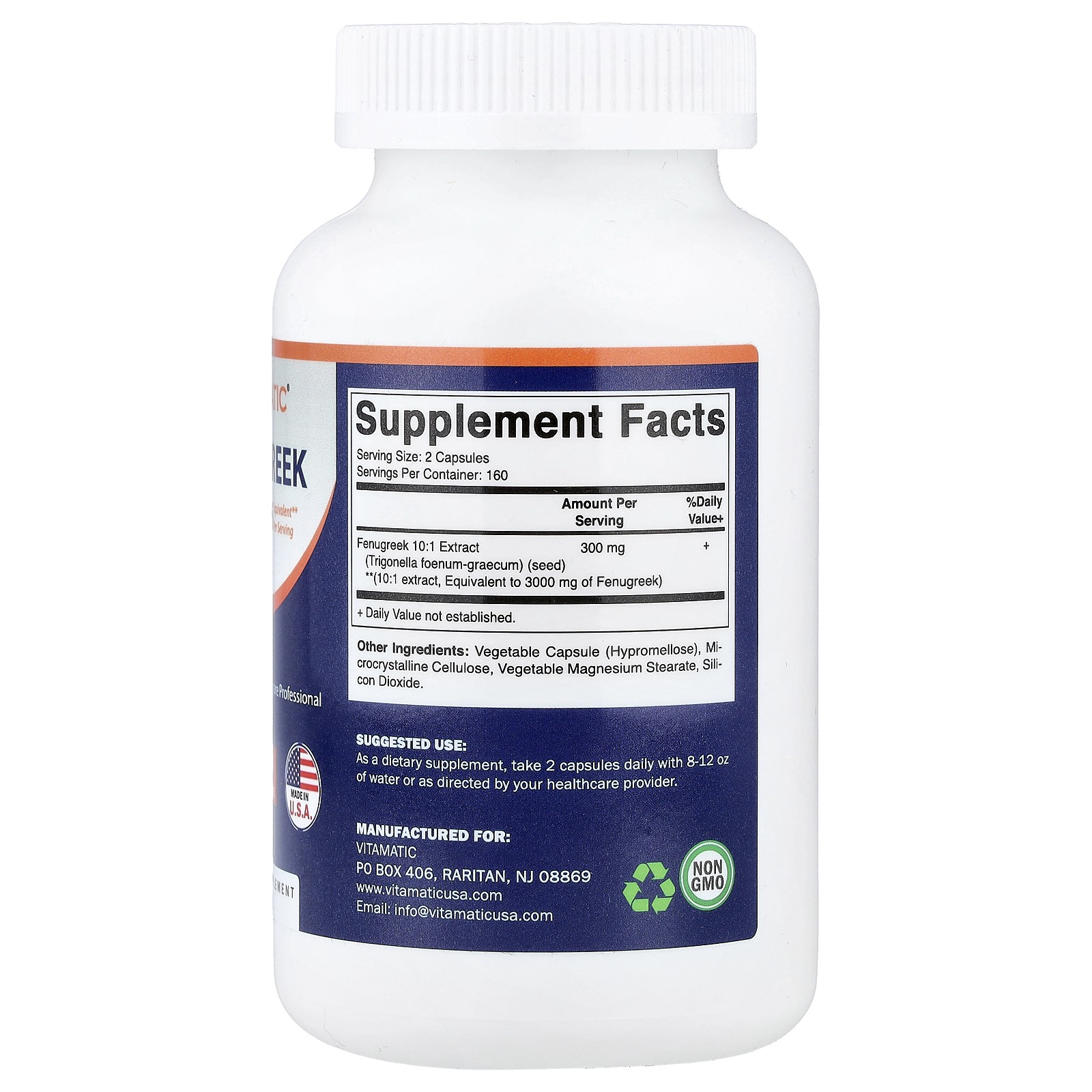 Fenugreek, 320 Capsules (1,500 mg per Capsule)