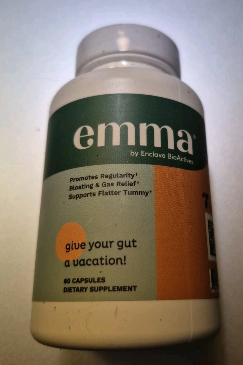 Emma Promotes Regularity Bloating & Gas Relief Supports Flatter Tummy 60 Caps