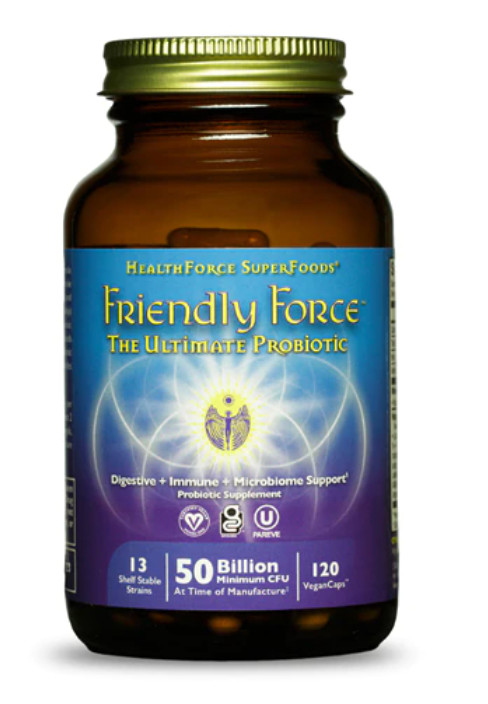 Friendly Force, The Ultimate Probiotic, 50 Billion, 120 Vegan Caps Best 07/2024