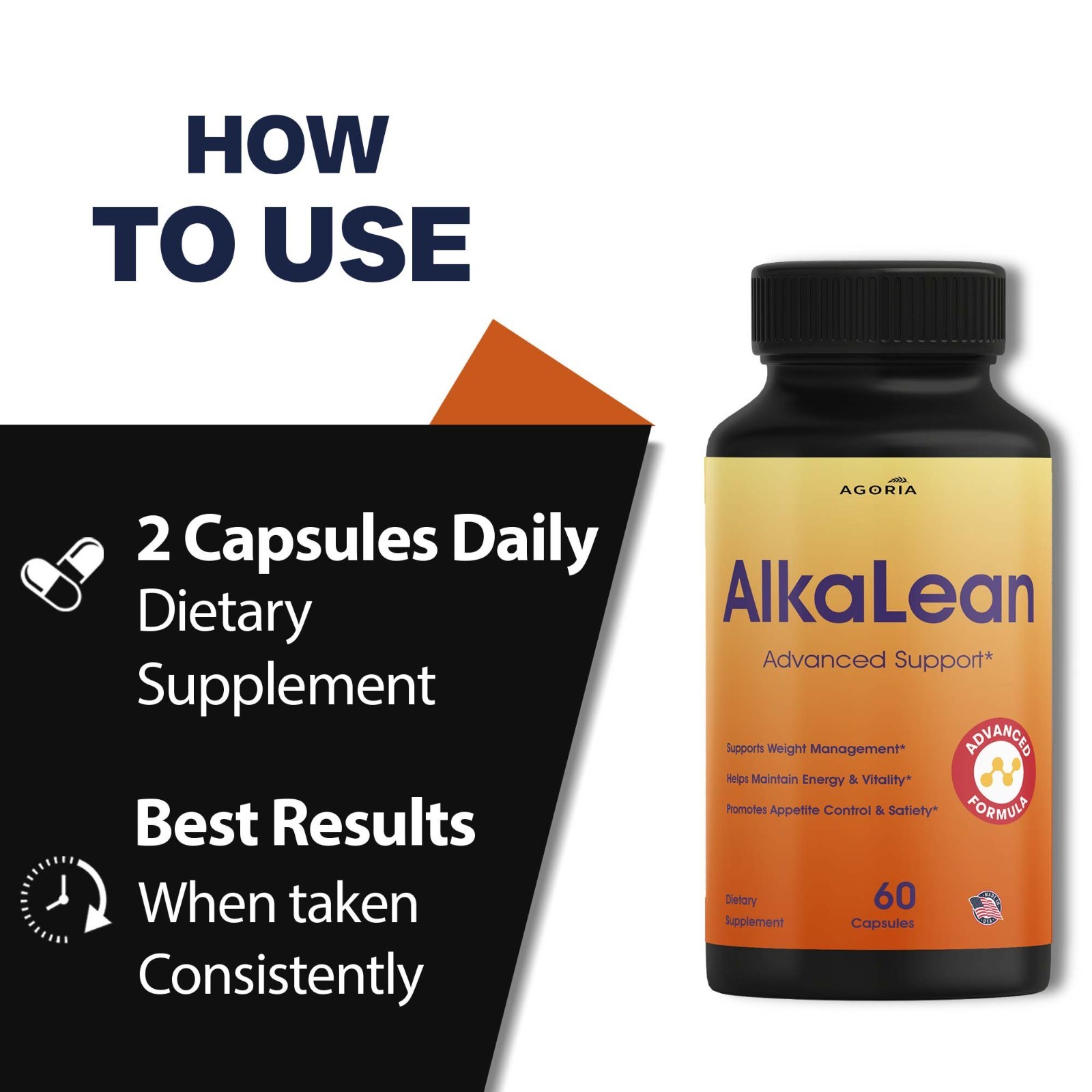 (4 Pack) Alkalean Capsules – Alkalean Advanced Formula Natural Blend Pills