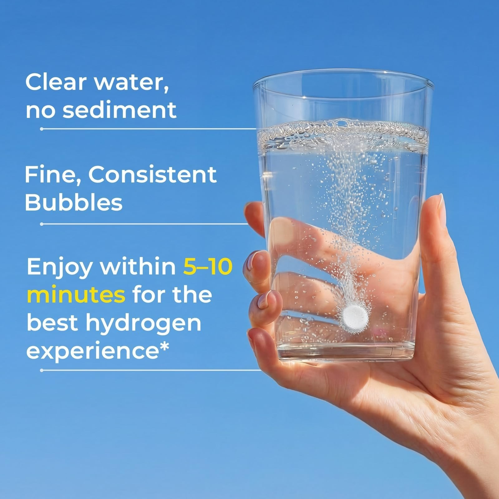 Proriginal Hydrogen Water Tablets – 120mg Magnesium – 60 Count – Lemon Flavor