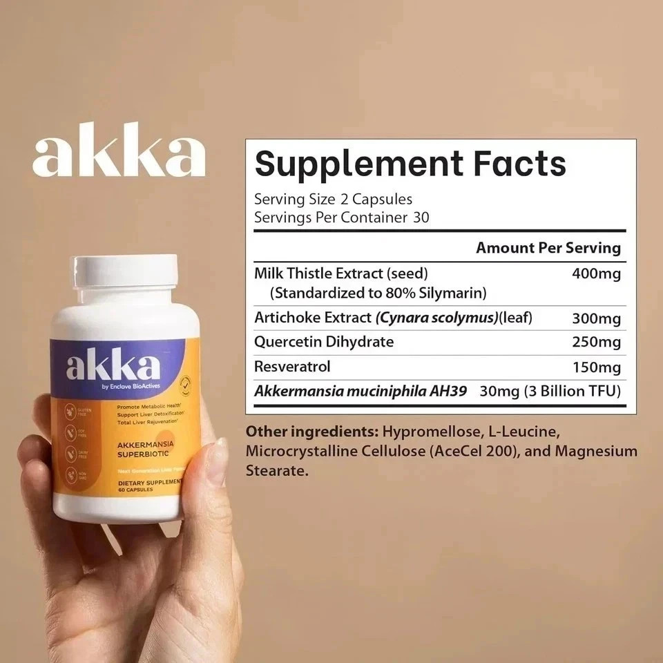 3PCS-AKKA-Premium Liver Purify Detox & Repair Superbiotic,Gut Health