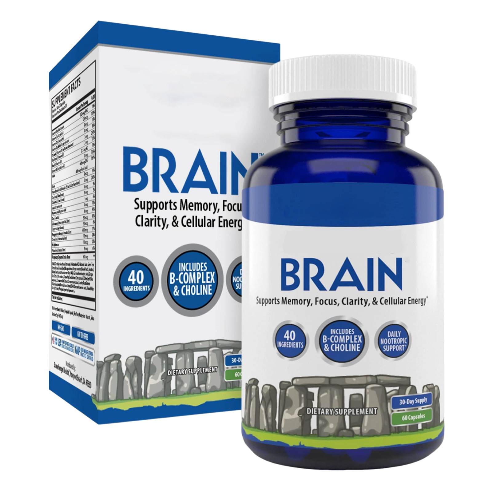 Brain Dynamic Supplement – Focus , Memory & Clarity Support , 60 Capsules * 1 –