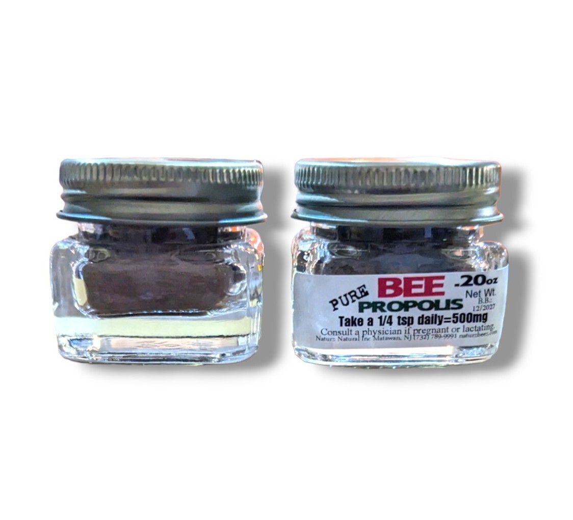 BEE PROPOLIS 0.2oz (12 Jars= Total 2.4oz) CONVENIENCE Size 100% PURE PROPOLIS