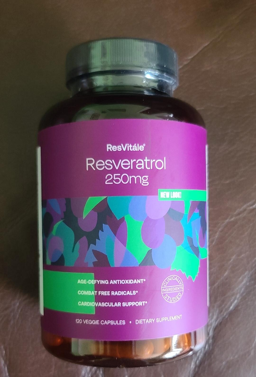 ResVitale Resveratrol 250 mg Dietary Supplement 120 Veggie Cap Expire 01/2025