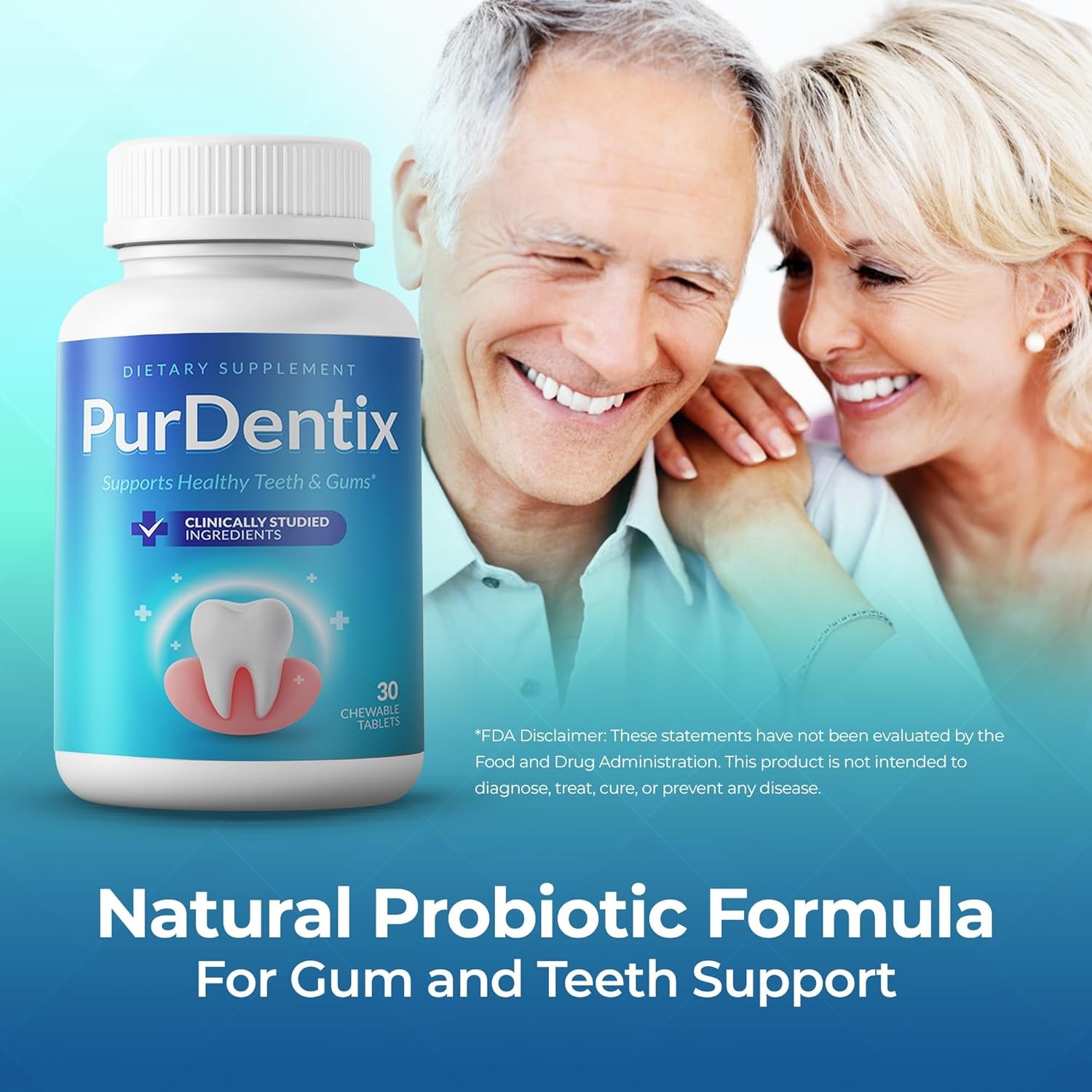 Oral Health Probiotic Chewable Tablets – Supports dental health and fresh breath
