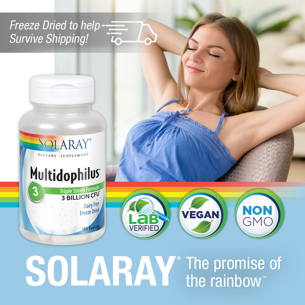 Solaray Multidophilus 3 Freeze Dried | 180 VegCaps