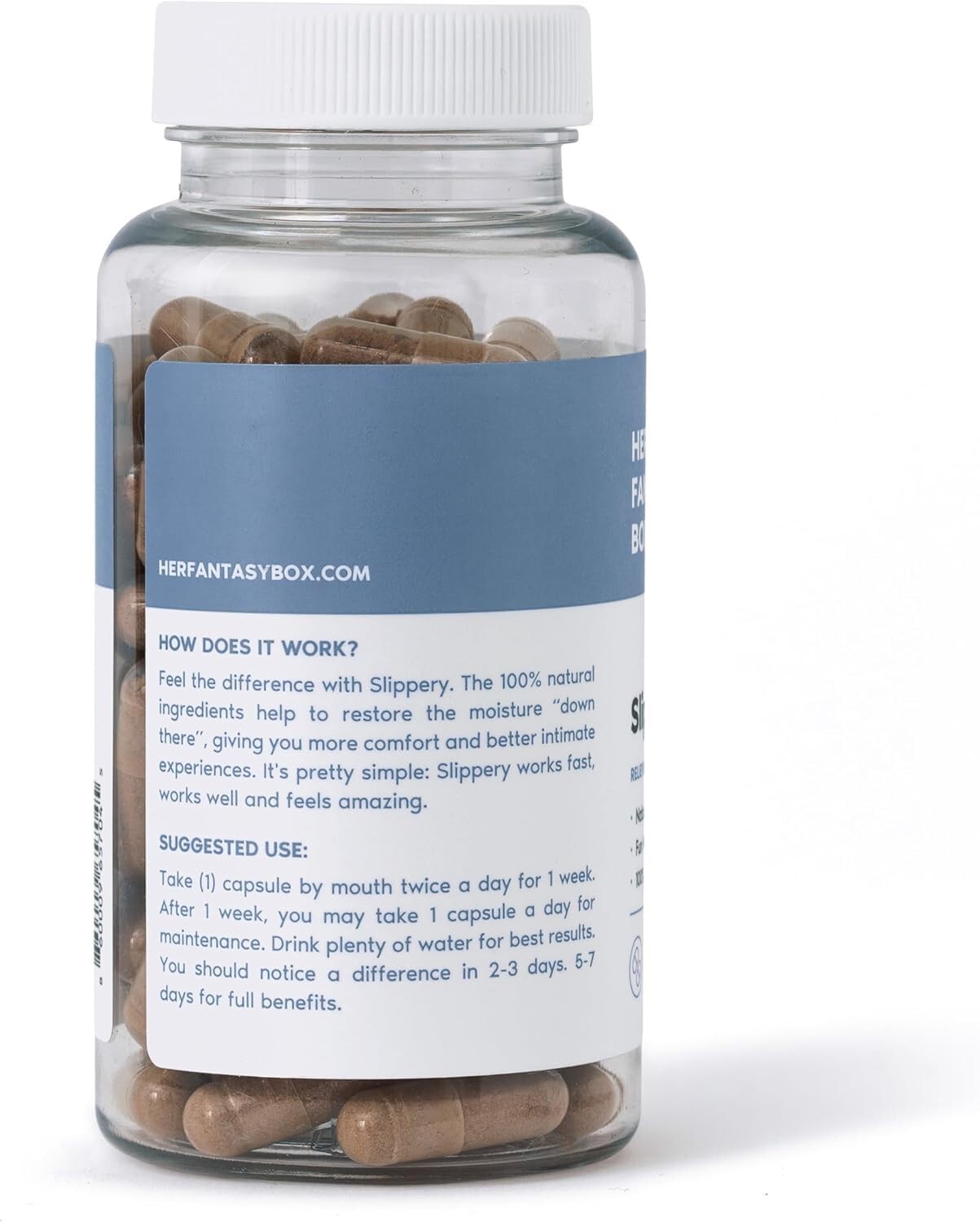 LUXRY NEW Her Fantasy Box Slippery Box – Slippery Elm Bark Vaginal 60PCS