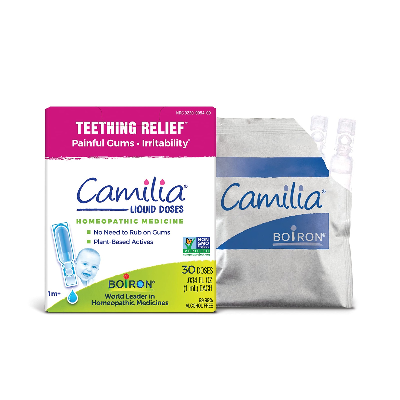 Boiron Camilia Teething Drops for Daytime and 30 Count (Pack of 1), Natural