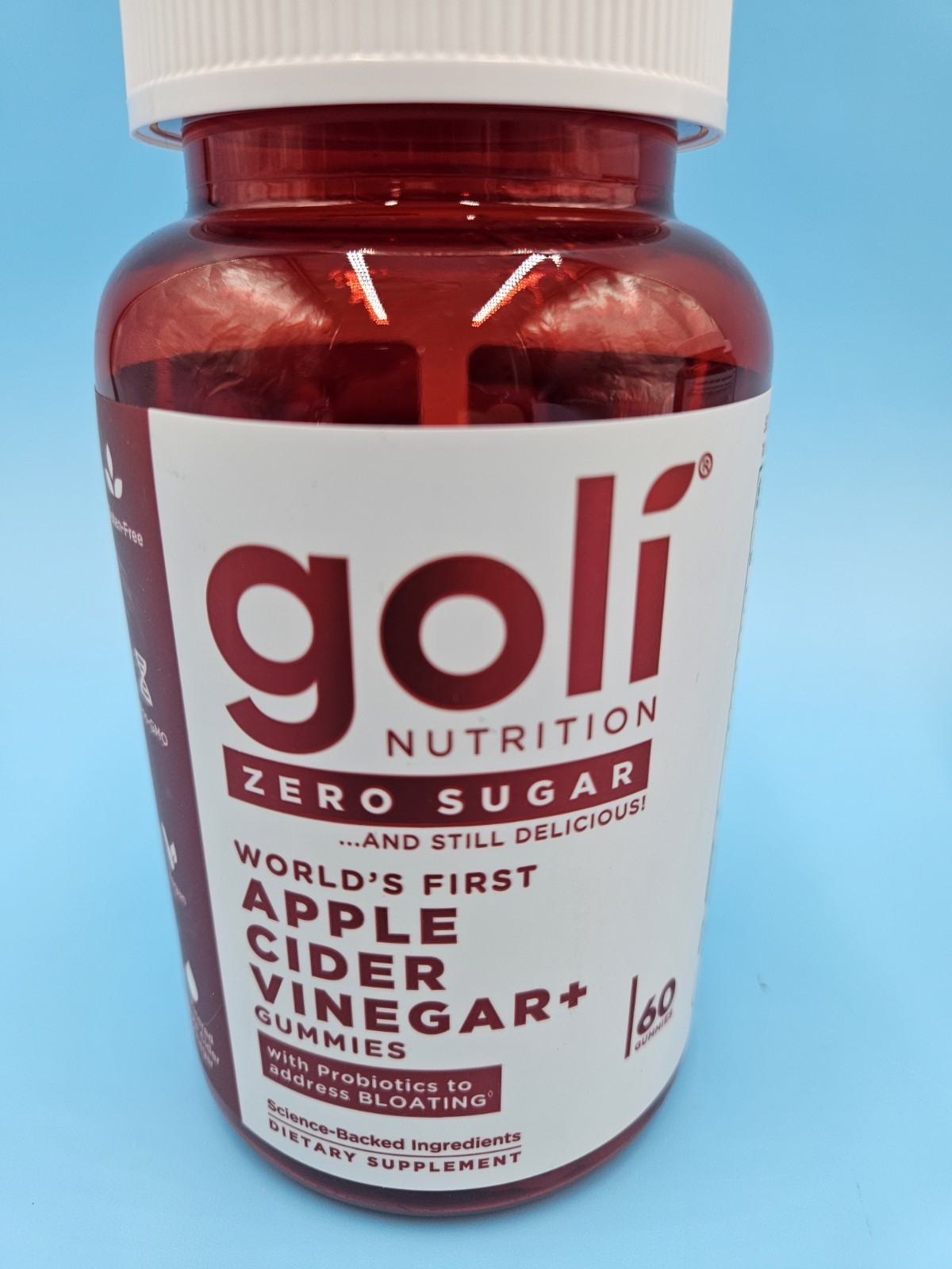 Goli Zero Sugar Apple Cider Vinegar + Gummies – Lot of 3 bottles, Exp: 01/2027
