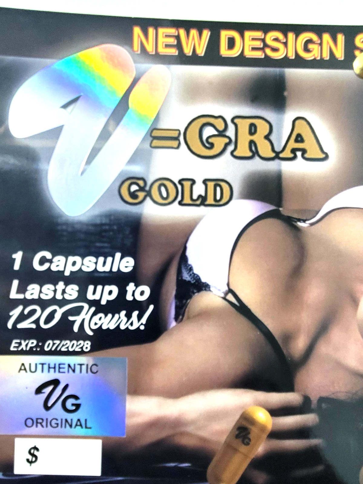 VG — V= GRA gold natural supplement for men – 20 COUNT – EXP 7/2028