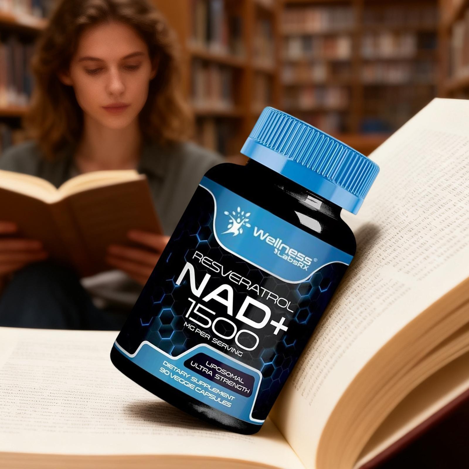 N A D Supplement, 1500mg – Liposomal NAD+ Supplement with Resveratrol N A D Plus