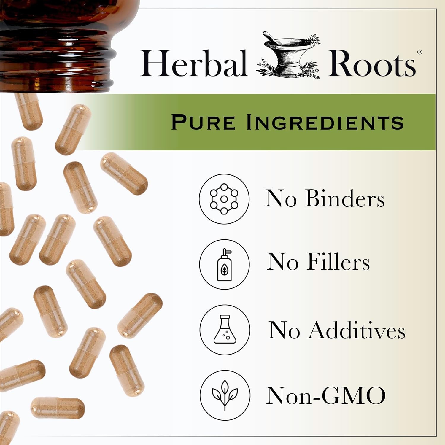 Roots Organic Black Elderberry Capsules – Max Strength – USDA Certified O