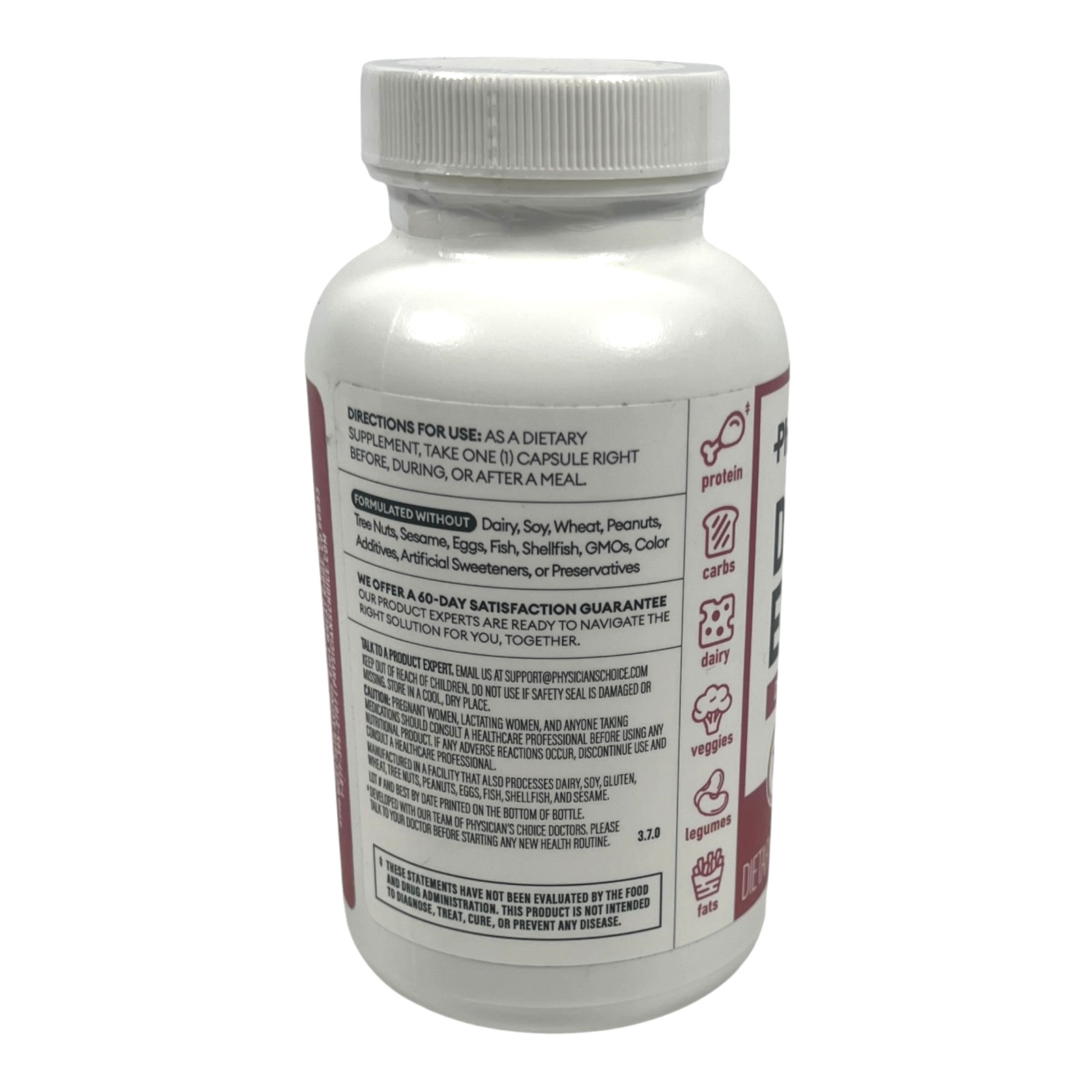 Physician’s CHOICE Digestive Enzymes for Bloating 180 Count – EX 10/27