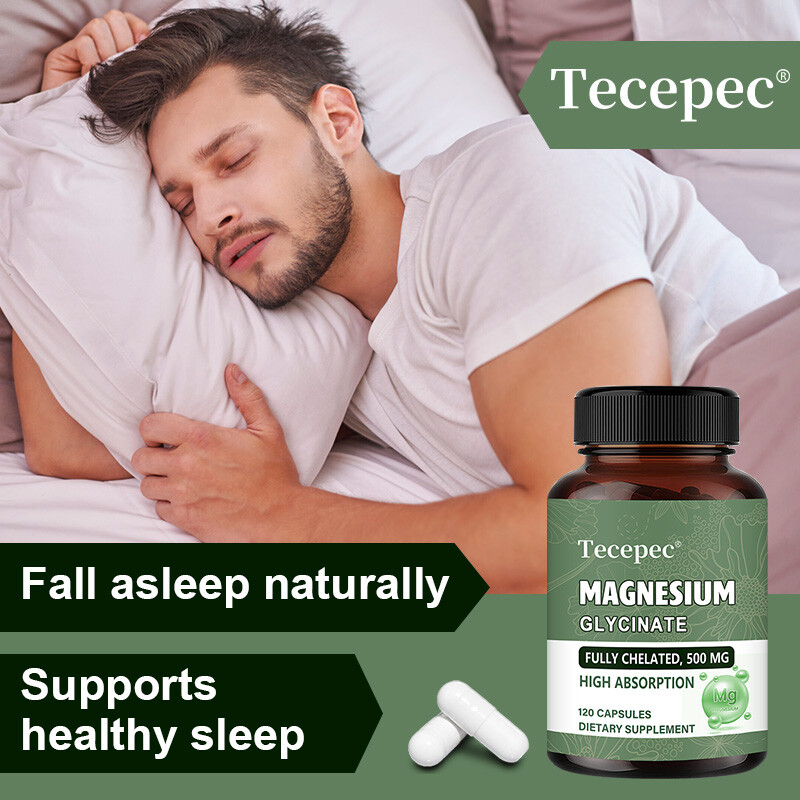 Pure Chelated Magnesium Glycinate 500 mg – 30/60/120 Capsules