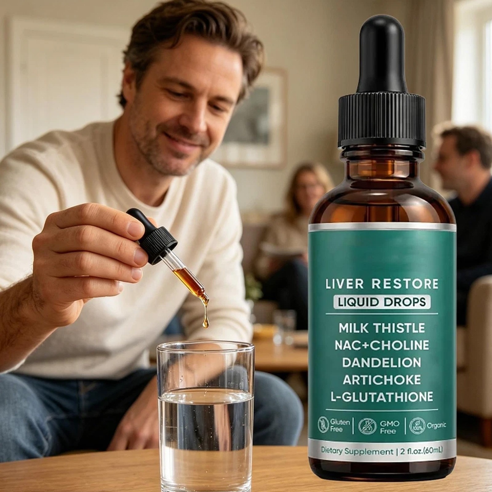 Purelia Liver Restore Drops – Complete Liver Detox Support Supplement 60ml.0q