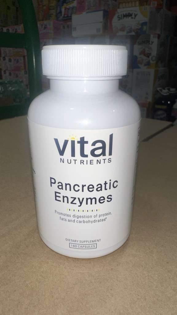 Vital Nutrients Pancreatic Enzymes 180 Capsules Digestive Support – Pack of 2