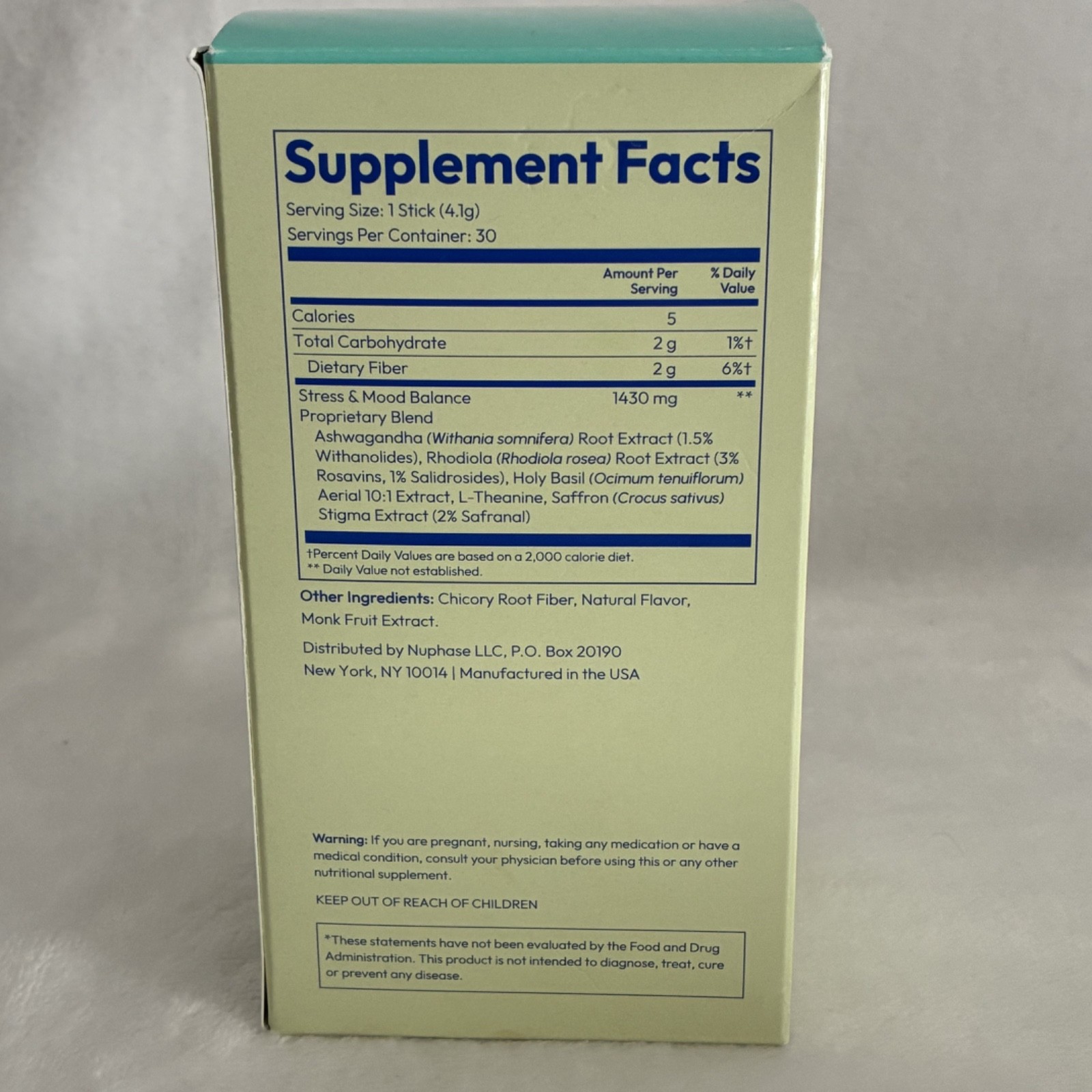 Modern Dose Stress & Mood Balance 30 Packets Adaptogens BNIB Box Exp 05/2026