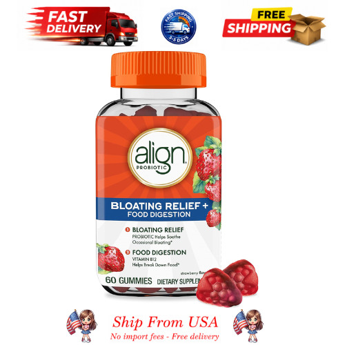 Align Bloating and Digestion Gummies, 60 CT