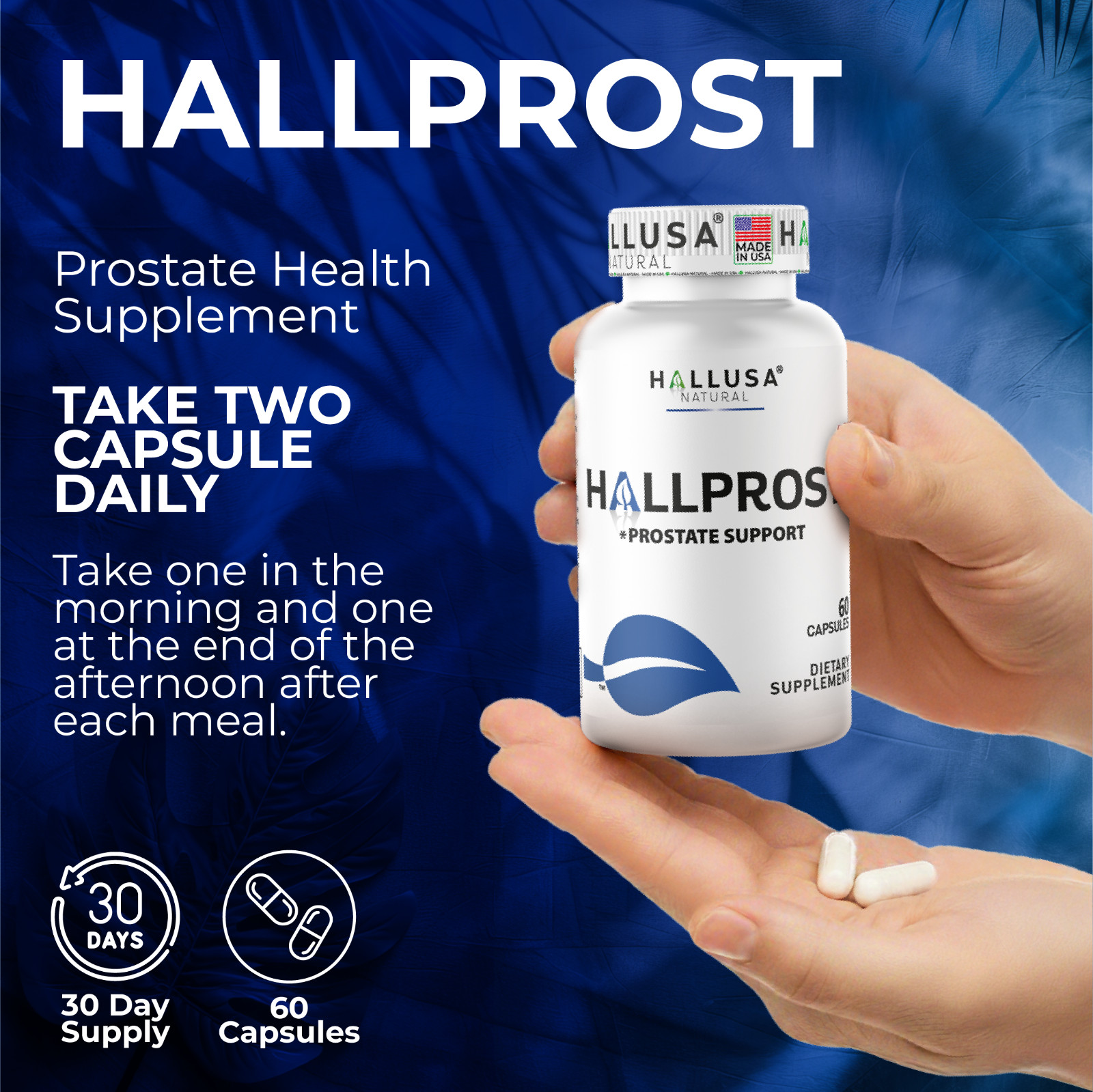 HALLPROST & HALLVIGOR – Complete Treatment for Men – Prostatic well-being 120Cap