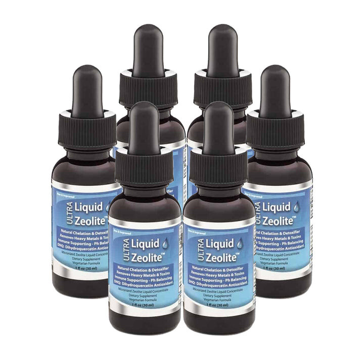 Liquified Zeolite Liquid Natural Detox Extra Strength 6pk + 1 FREE exp 10/27
