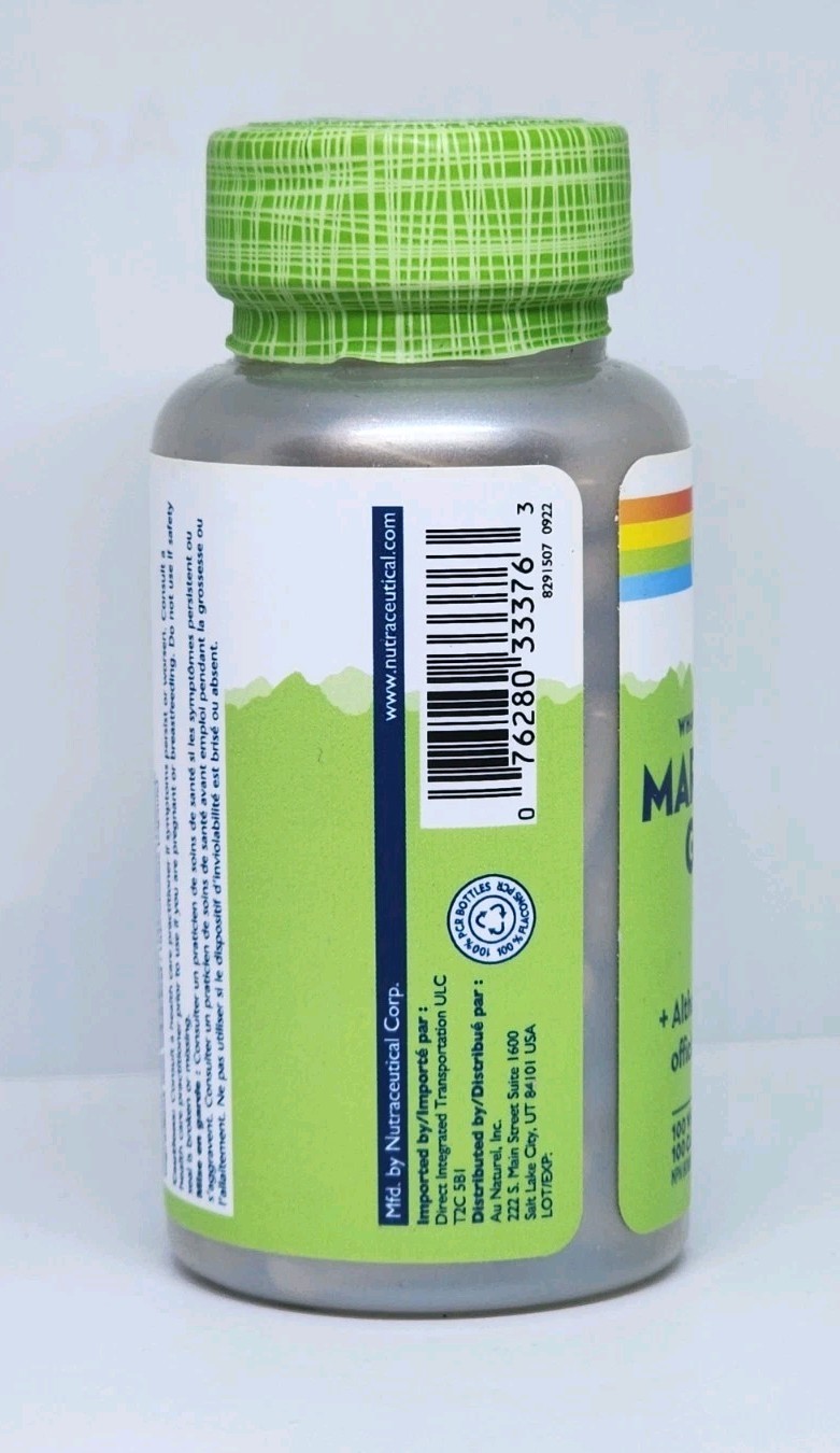 Solaray Marshmallow Whole Root 480mg 100 Veggie Capsules New Sealed Exp 05/2026